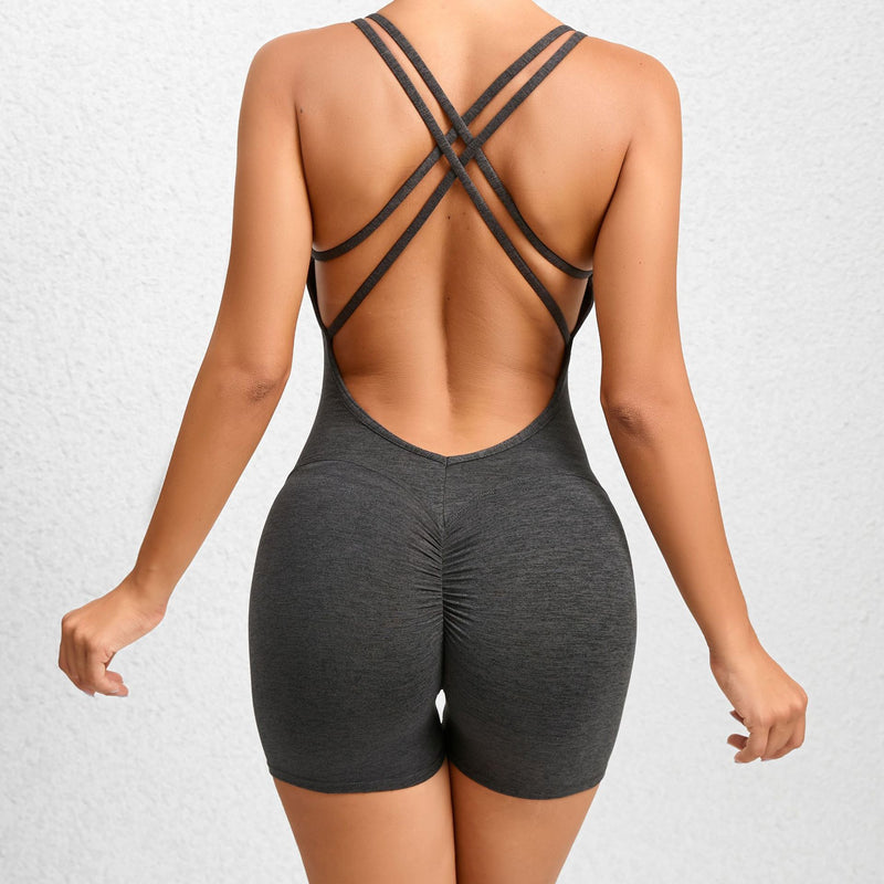 Quick-drying Fitness Pants Women's Training Dance Sports Yoga Jumpsuit