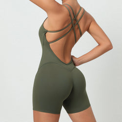 Yoga Pants Tight Sports Jumpsuit Hip Lifting Fitness