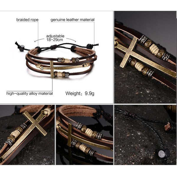 Leather Bracelets & For Women and Men