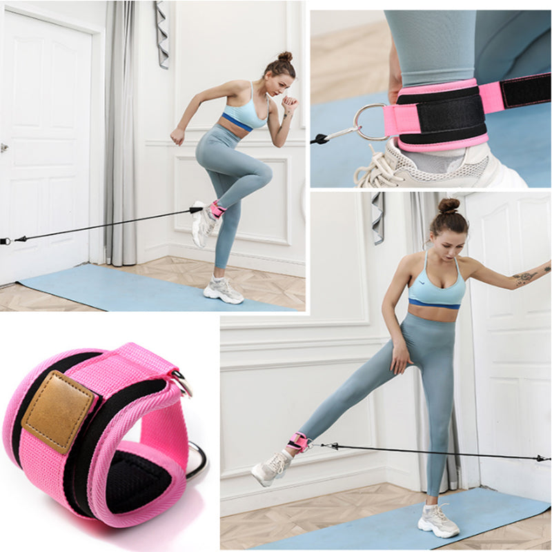 Resistance Bands with Ankle Straps Cuff with Cable